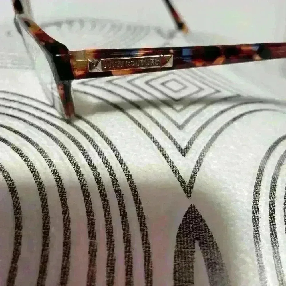 Juicy Couture Adult Eyeglasses Frames Brown Blue Tortoise Gold